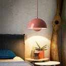 Axyaa Flower Pendant Light: Stylish Colorful Lamp for Dining Room and Coffee Shop
