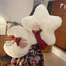 Axyaa Solid Color Cloud Cushion Simple Star Sofa Backrest for Women's Bedroom