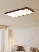 Axyaa LED Walnut Ceiling Lamp - Modern Main Light for Living Room, Bedroom, Study, Restaurant