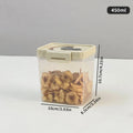 Axyaa Plastic Sealed Grain Storage Box With Handle, Stackable Spaghetti Container