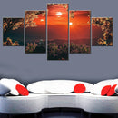 Fantasy Astronaut Sunset Canvas Poster Set by Axyaa for Living Room Wall Decor