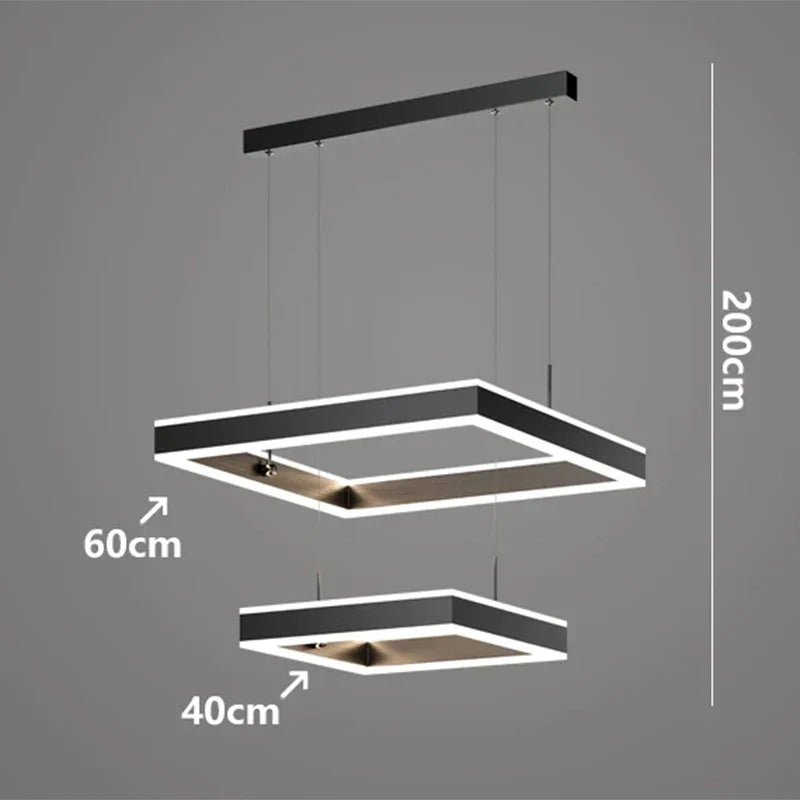 Axyaa Nordic Stair Chandelier Ceiling Light for Living Room Dining Room - Indoor Lighting