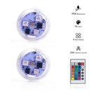 Axyaa RGB Underwater Submersible Lights - 3 LEDs, CR2032 Battery, Aquarium, Garden, Swimming Pool