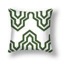 Axyaa Pink Gold Geometry Polyester Pillow Case 45*45cm Square