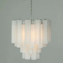 Axyaa Art Deco Glass Tube Chandeliers Luxury Pendant Lamp for Dining Kitchen Island