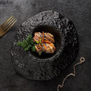 Axya Irregular Texture Ceramic Dining Plate Set