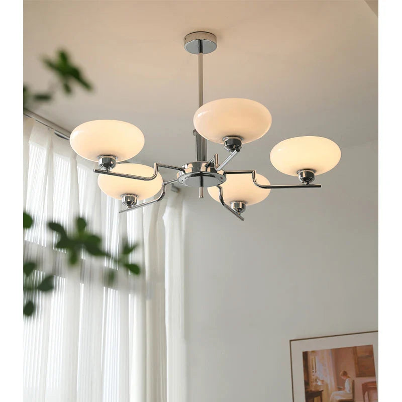 Axyaa Retro Glass Chandelier Warm Light American Style Hall Light