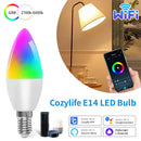 Axyaa Smart WiFi LED Candel Bulb 9W Dimmable Voice Control Alexa Google Home