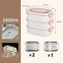 Axyaa Stainless Steel Lunch Box Set with Heat Retention for Office & Students