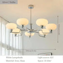 Axyaa Modern French Bedroom Chandelier LED Lamp