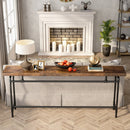 Axyaa Extra Long Wood Console Table for Living Room and Entryway