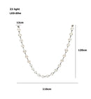 Axyaa Loft Staircase Chandelier with French Pearl Necklace Design
