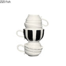 Axyaa Tea Cup Porcelain Vase for Table Decoration and Flower Arrangement