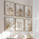 Autumn Harvest Pampas Grass Canvas Print Wall Art by Axyaa