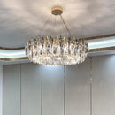 Axyaa Crystal Chandelier Pendant Light for Luxurious Living Room