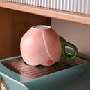 Axyaa Tulip Ceramic Coffee Cup Set - European Design Mug for Afternoon Tea and Breakfast