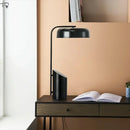 Axyaa Marble Base Iron Art Table Lamp LED E27, Minimalist Design for Bedroom or Living Room