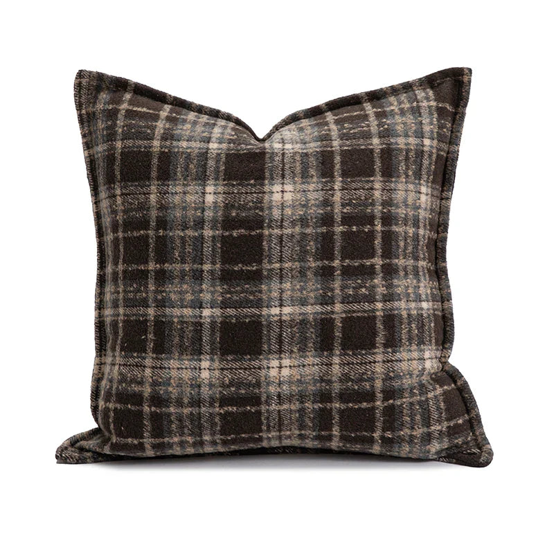 Axyaa Christmas Cushion Cover with Candy Cane Pattern & Tassels