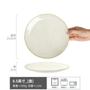 Axyaa Vintage Vegetable Plates Set - Quality Ceramic Dinnerware for Japanese & Western Cuisine