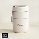 Axyaa Stainless Steel Thermal Lunch Box with Spoon - Double Layer Bento Box