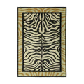 Axyaa Leopard Print Area Rug: Modern Living Room Carpet, Non-slip Washable Mat