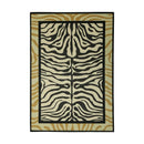 Axyaa Leopard Print Area Rug: Modern Living Room Carpet, Non-slip Washable Mat