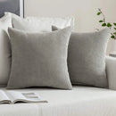 Axyaa Corduroy Pillowcases 45x45 Soft Decorative Cushion Covers for Home Decor