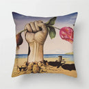 Sunflower Rose Dandelion Floral Cushion Cover for Home Decor 45X45CM by Axyaa