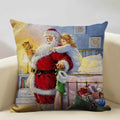 Axyaa Christmas Tree Santa Claus Cushion Cover 45x45cm