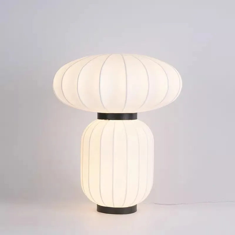 Axyaa Silk Table Lamp: Wabi-sabi Style for Living Room, Bedroom, Kitchen, Dining Room