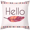 Axyaa Feather Dream Catcher Pillowcase - Nordic Color Sofa Cushion Cover