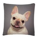 Axyaa Dog Art Print Polyester Cushion Cover for Home Sofa Car Decor