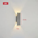Axyaa Black LED Wall Lamp 18W for Bedroom Indoor Lighting Fixtures