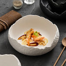 Axyaa White Ceramic Soup Bowl & Japanese Dessert Bowl for Fruit Salad