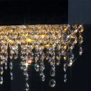 Axyaa Luxury Modern Crystal Chandelier Dining Room LED Hanging Light
