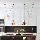 Axyaa Adjustable Pendant Lamp: Modern Design LED Chandelier for Home Decor