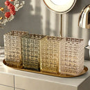 Axyaa Transparent Makeup Brush Holder & Cosmetic Storage Box Organize Display Rack