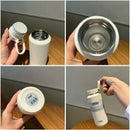 Axyaa Stainless Steel Insulated Bottle Portable Handle Hot/Cold Drinking Cup