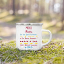 Axyaa Teacher Printed Enamel Mug - Creative Coffee Cup Gift