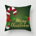 Axyaa Christmas Candy Print Pillow Cases for Festive Decor