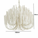 Axyaa Nordic Wooden Candlestick Chandelier Hanging Lamp for Home Lighting