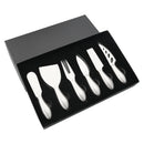 Axyaa 7Pcs Cheese Knife Set Stainless Steel Spreader Slicer Fork Kitchen Tools