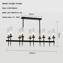 Axyaa Gold Metal Glass Pendant Light with LED, Chain Hanging Lamp for Modern Living Room