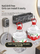Axyaa 3-in-1 Bathroom Organizer: Toothbrush, Toothpaste, Electric Brush Holder Shelf Rack