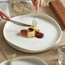 Axyaa Irregular Ceramic Dinner Plate Set