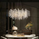 Axyaa Modern Silver Money Tree Crystal Chandelier