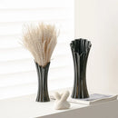 Axyaa Modern Striped Ceramic Vase: High-end Home Decoration Ornament
