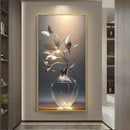Axyaa Lotus Flower LED Wall Lamp: Modern Luxury Entrance Decoration