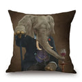 Axyaa Nordic Animal Cartoon Print Cushion Cover - Sofa & Bedroom Decoration Pillowcase