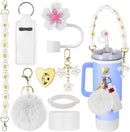 Axyaa Cup Set: Strap, Boot, Straw Cover, Charms for 40oz, 30oz Tumbler